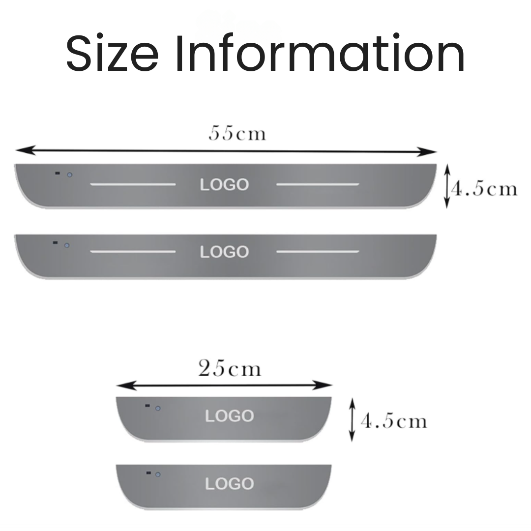 Personalized LED Car Door Sill