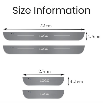 Personalized LED Car Door Sill